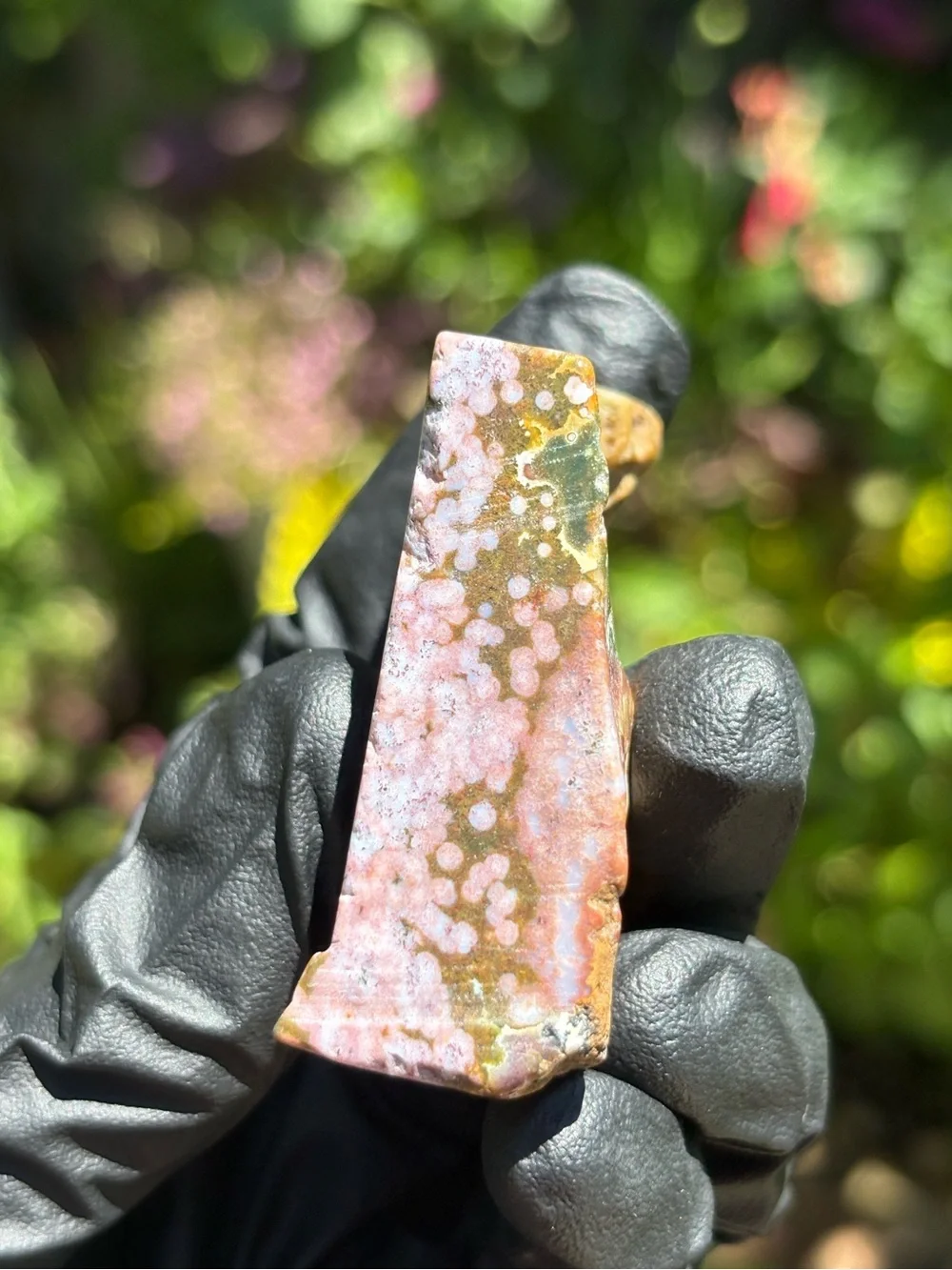 Ocean Jasper Crystal Freeform - Polished Sea Jasper - Orbicular Jasper